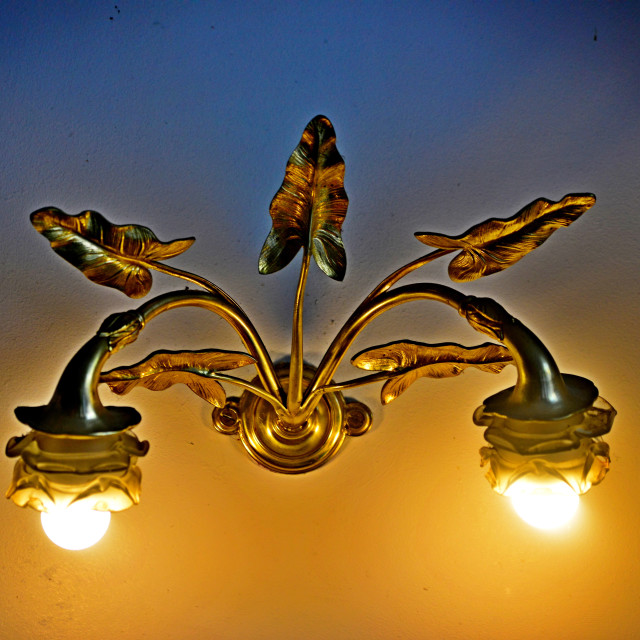 "Wall lamp" by Amit Mendelsohn - $48.91 "Wall lamp" stock image