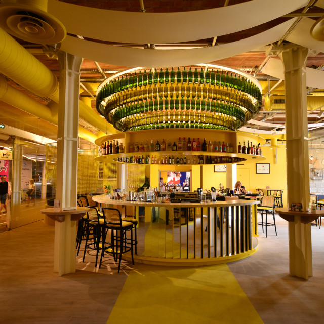 "Bar/café designed in Yellow" by Amit Mendelsohn - $48.91 "Bar/café designed in Yellow" stock image