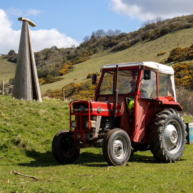 "The Les House Tractor Trundle 22" by Dorset Rural Photography - £5.00 "The Les House Tractor Trundle 22" stock image