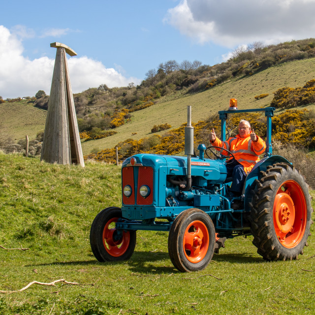 "The Les House Tractor Trundle 22" by Dorset Rural Photography - £5.00 "The Les House Tractor Trundle 22" stock image