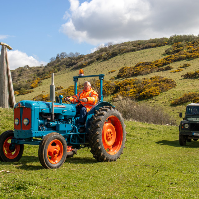 "The Les House Tractor Trundle 22" by Dorset Rural Photography - £5.00 "The Les House Tractor Trundle 22" stock image