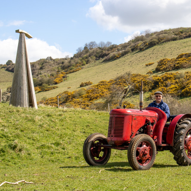 "The Les House Tractor Trundle 22" by Dorset Rural Photography - £5.00 "The Les House Tractor Trundle 22" stock image