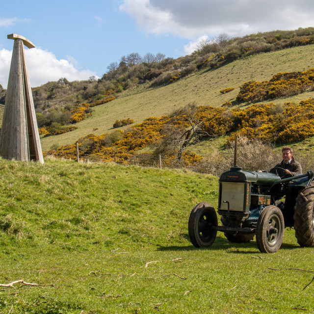 "The Les House Tractor Trundle 22" by Dorset Rural Photography - £5.00 "The Les House Tractor Trundle 22" stock image