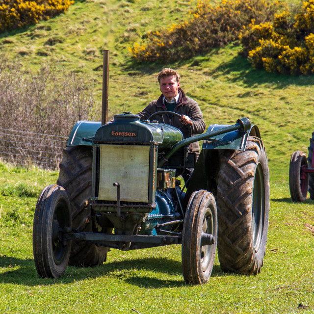 "The Les House Tractor Trundle 22" by Dorset Rural Photography - £5.00 "The Les House Tractor Trundle 22" stock image