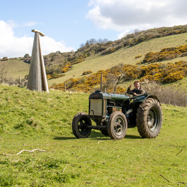 "The Les House Tractor Trundle 22" by Dorset Rural Photography - £5.00 "The Les House Tractor Trundle 22" stock image