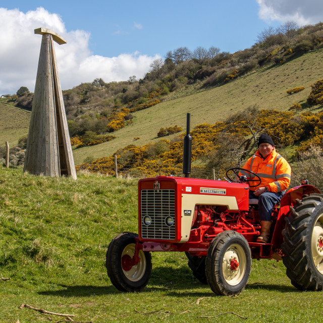 "The Les House Tractor Trundle 22" by Dorset Rural Photography - £5.00 "The Les House Tractor Trundle 22" stock image