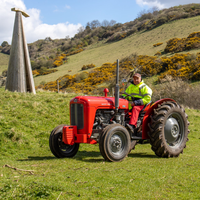 "The Les House Tractor Trundle 22" by Dorset Rural Photography - £5.00 "The Les House Tractor Trundle 22" stock image