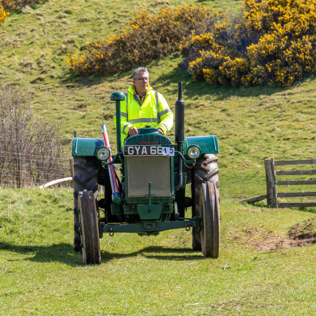 "The Les House Tractor Trundle 22" by Dorset Rural Photography - £5.00 "The Les House Tractor Trundle 22" stock image