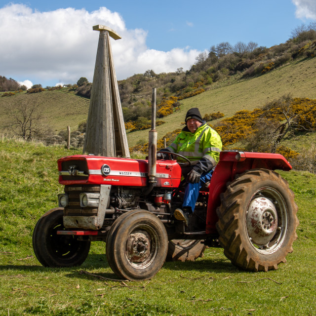 "The Les House Tractor Trundle 22" by Dorset Rural Photography - £5.00 "The Les House Tractor Trundle 22" stock image