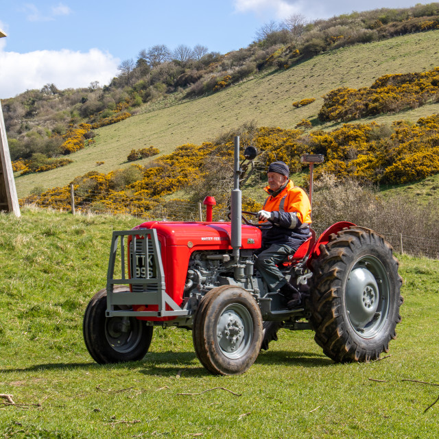 "The Les House Tractor Trundle 22" by Dorset Rural Photography - £5.00 "The Les House Tractor Trundle 22" stock image