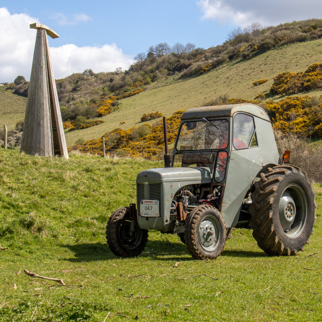 "The Les House Tractor Trundle 22" by Dorset Rural Photography - £5.00 "The Les House Tractor Trundle 22" stock image