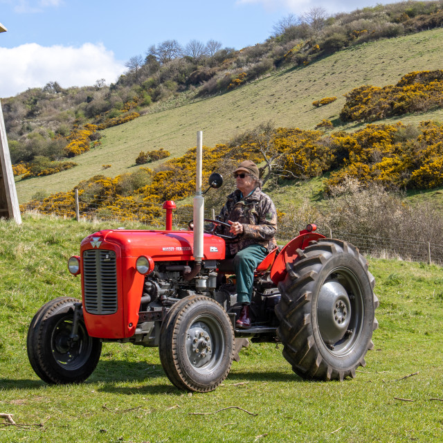 "The Les House Tractor Trundle 22" by Dorset Rural Photography - £5.00 "The Les House Tractor Trundle 22" stock image