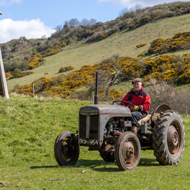 "The Les House Tractor Trundle 22" by Dorset Rural Photography - £5.00 "The Les House Tractor Trundle 22" stock image