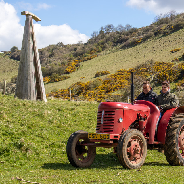 "The Les House Tractor Trundle 22" by Dorset Rural Photography - £5.00 "The Les House Tractor Trundle 22" stock image