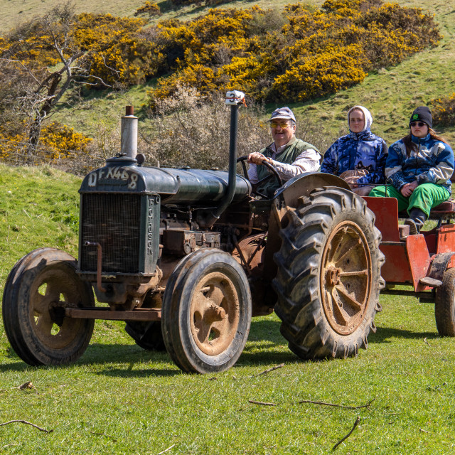 "The Les House Tractor Trundle 22" by Dorset Rural Photography - £5.00 "The Les House Tractor Trundle 22" stock image