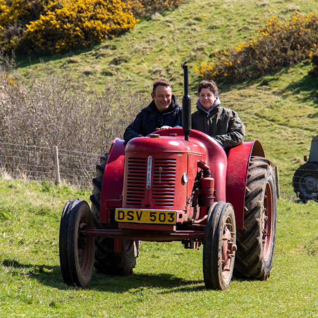 "The Les House Tractor Trundle 22" by Dorset Rural Photography - £5.00 "The Les House Tractor Trundle 22" stock image