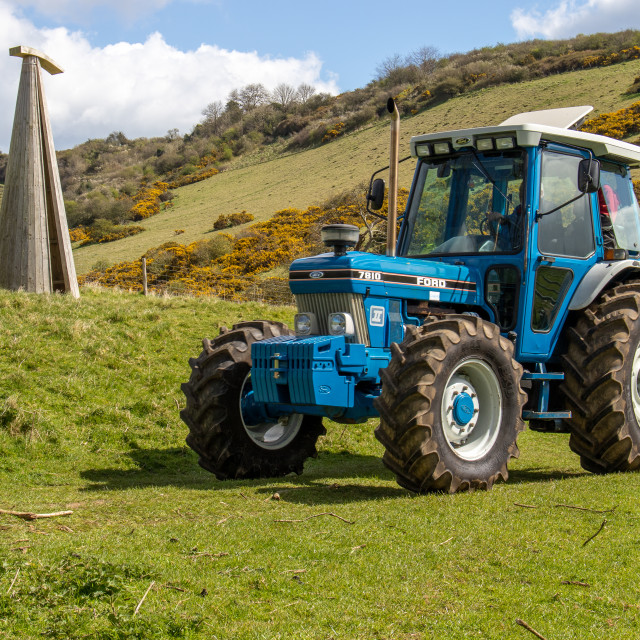 "The Les House Tractor Trundle 22" by Dorset Rural Photography - £5.00 "The Les House Tractor Trundle 22" stock image