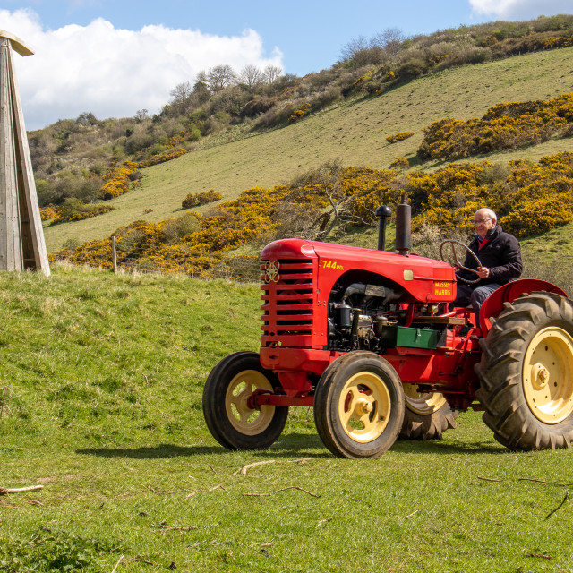 "The Les House Tractor Trundle 22" by Dorset Rural Photography - £5.00 "The Les House Tractor Trundle 22" stock image