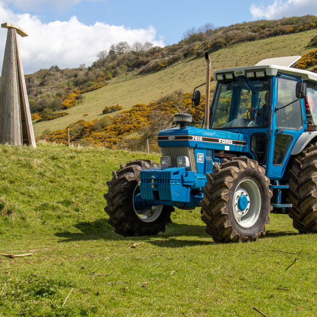 "The Les House Tractor Trundle 22" by Dorset Rural Photography - £5.00 "The Les House Tractor Trundle 22" stock image