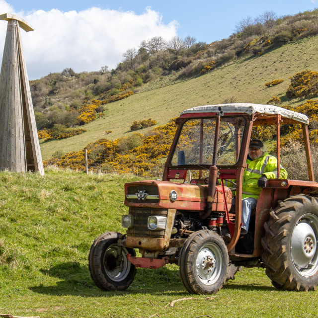 "The Les House Tractor Trundle 22" by Dorset Rural Photography - £5.00 "The Les House Tractor Trundle 22" stock image