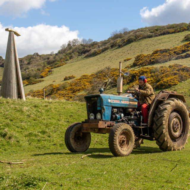 "The Les House Tractor Trundle 22" by Dorset Rural Photography - £5.00 "The Les House Tractor Trundle 22" stock image