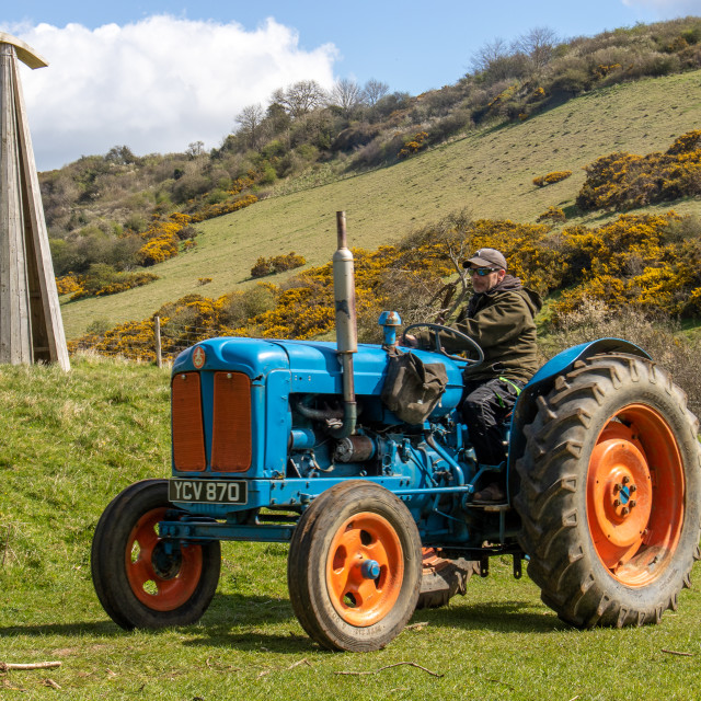 "The Les House Tractor Trundle 22" by Dorset Rural Photography - £5.00 "The Les House Tractor Trundle 22" stock image