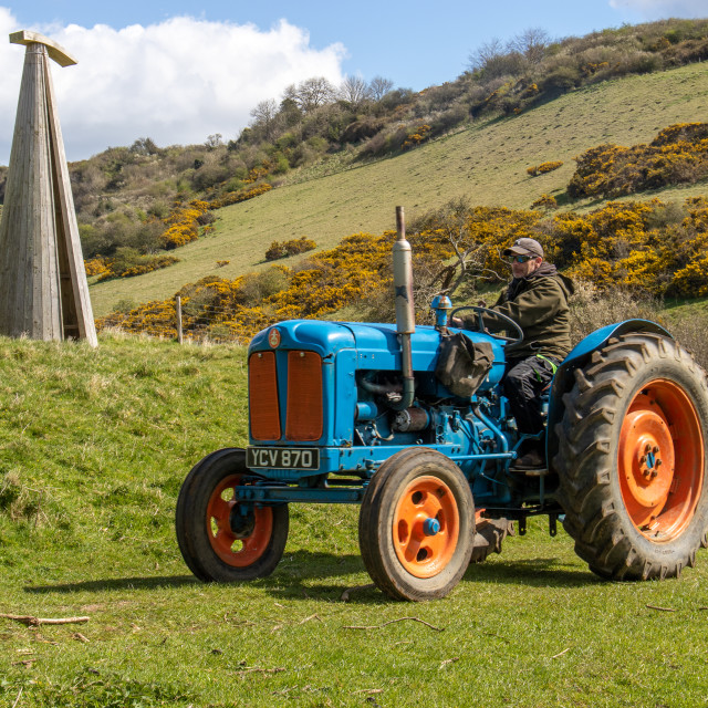 "The Les House Tractor Trundle 22" by Dorset Rural Photography - £5.00 "The Les House Tractor Trundle 22" stock image