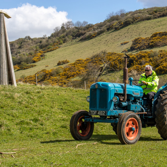 "The Les House Tractor Trundle 22" by Dorset Rural Photography - £5.00 "The Les House Tractor Trundle 22" stock image