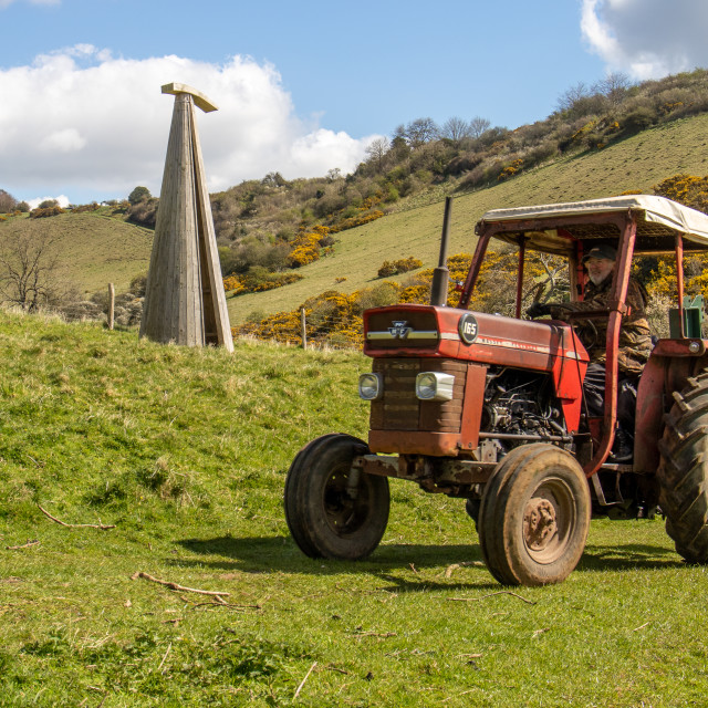 "The Les House Tractor Trundle 22" by Dorset Rural Photography - £5.00 "The Les House Tractor Trundle 22" stock image