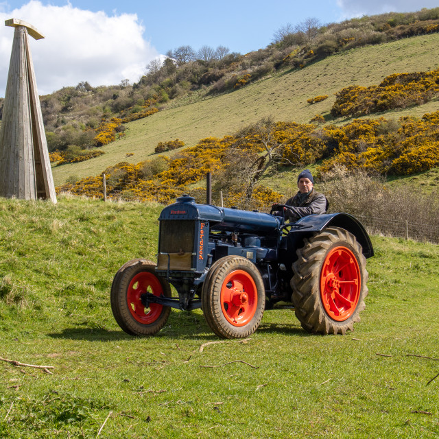 "The Les House Tractor Trundle 22" by Dorset Rural Photography - £5.00 "The Les House Tractor Trundle 22" stock image