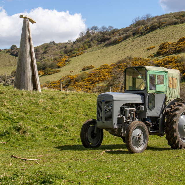 "The Les House Tractor Trundle 22" by Dorset Rural Photography - £5.00 "The Les House Tractor Trundle 22" stock image