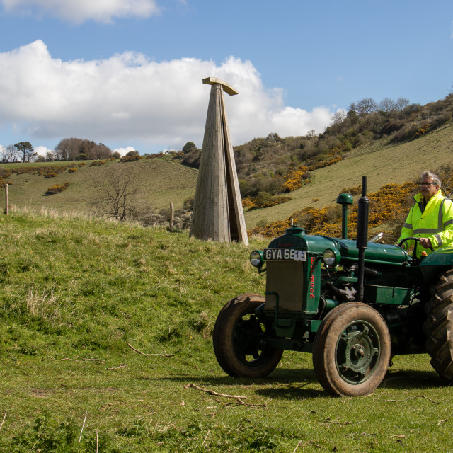 "The Les House Tractor Trundle 22" by Dorset Rural Photography - £5.00 "The Les House Tractor Trundle 22" stock image