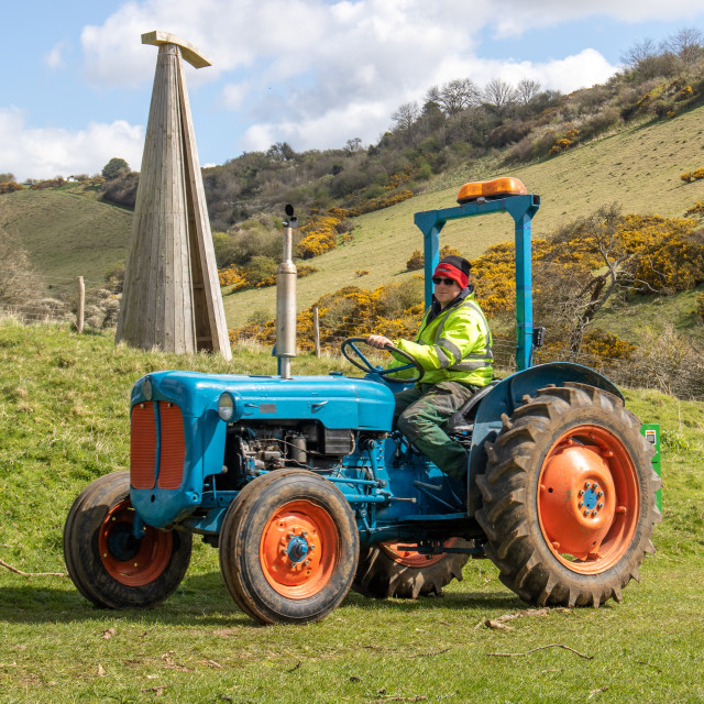 "The Les House Tractor Trundle 22" by Dorset Rural Photography - £5.00 "The Les House Tractor Trundle 22" stock image