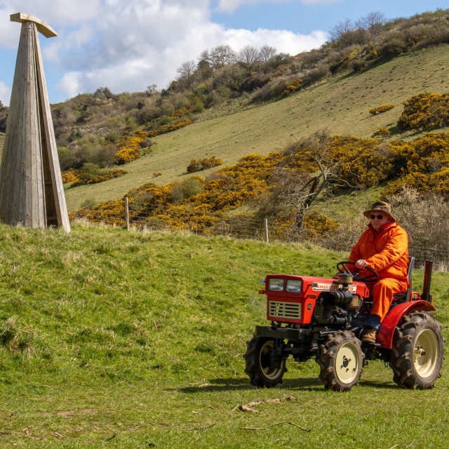 "The Les House Tractor Trundle 22" by Dorset Rural Photography - £5.00 "The Les House Tractor Trundle 22" stock image