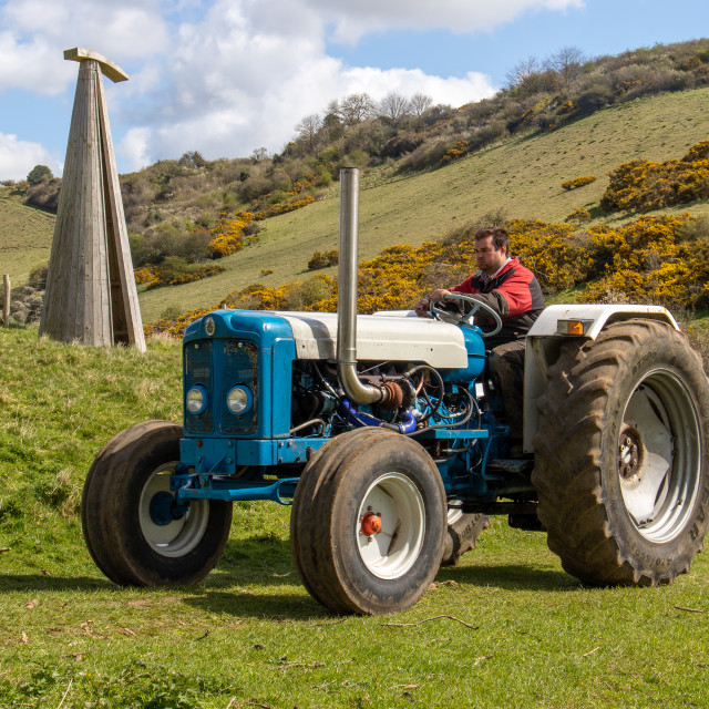 "The Les House Tractor Trundle 22" by Dorset Rural Photography - £5.00 "The Les House Tractor Trundle 22" stock image