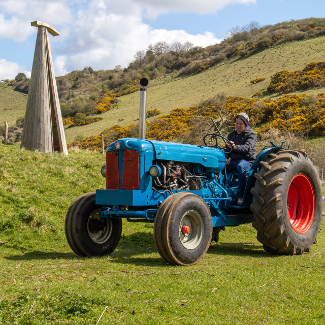 "The Les House Tractor Trundle 22" by Dorset Rural Photography - £5.00 "The Les House Tractor Trundle 22" stock image