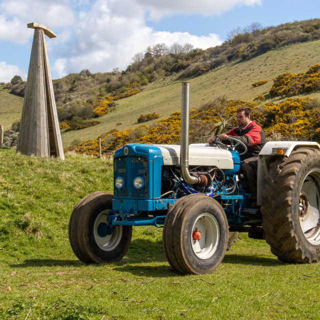 "The Les House Tractor Trundle 22" by Dorset Rural Photography - £5.00 "The Les House Tractor Trundle 22" stock image