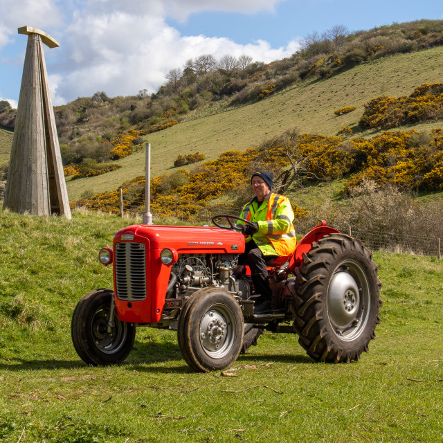 "The Les House Tractor Trundle 22" by Dorset Rural Photography - £5.00 "The Les House Tractor Trundle 22" stock image