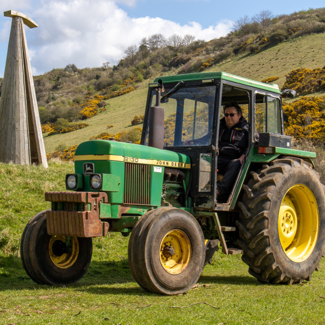 "The Les House Tractor Trundle 22" by Dorset Rural Photography - £5.00 "The Les House Tractor Trundle 22" stock image