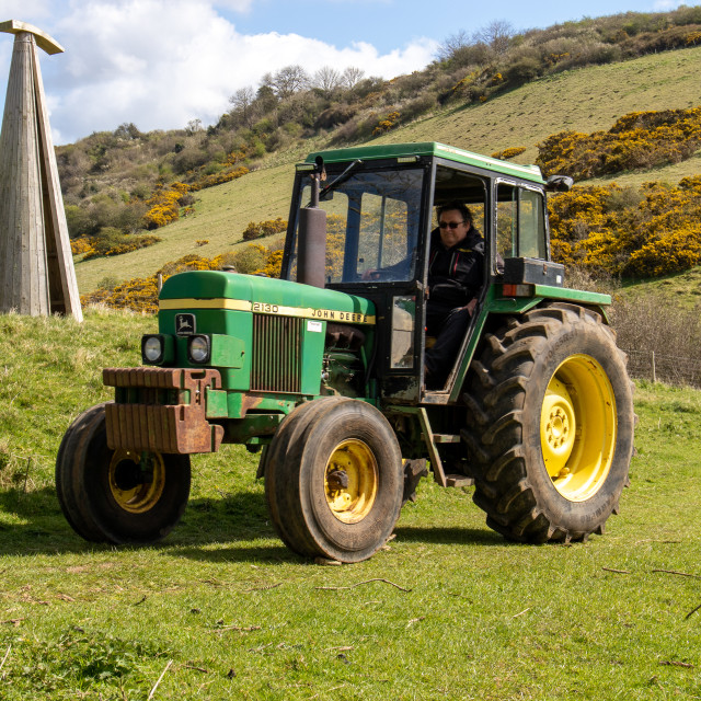 "The Les House Tractor Trundle 22" by Dorset Rural Photography - £5.00 "The Les House Tractor Trundle 22" stock image