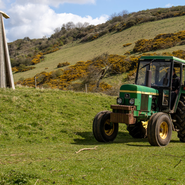 "The Les House Tractor Trundle 22" by Dorset Rural Photography - £5.00 "The Les House Tractor Trundle 22" stock image
