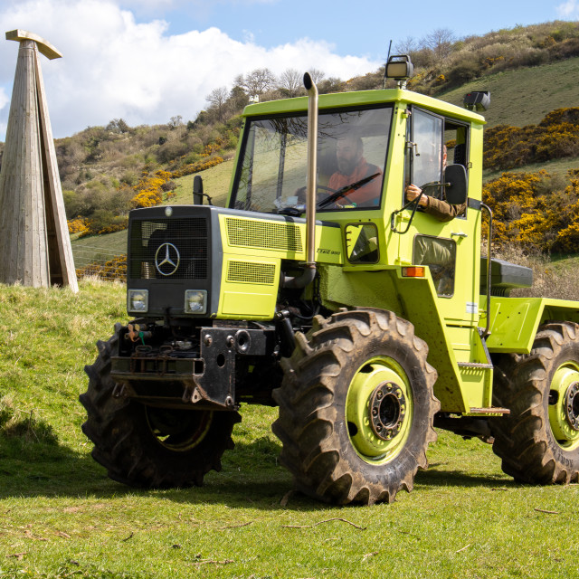 "The Les House Tractor Trundle 22" by Dorset Rural Photography - £5.00 "The Les House Tractor Trundle 22" stock image