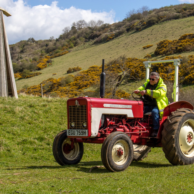 "The Les House Tractor Trundle 22" by Dorset Rural Photography - £5.00 "The Les House Tractor Trundle 22" stock image