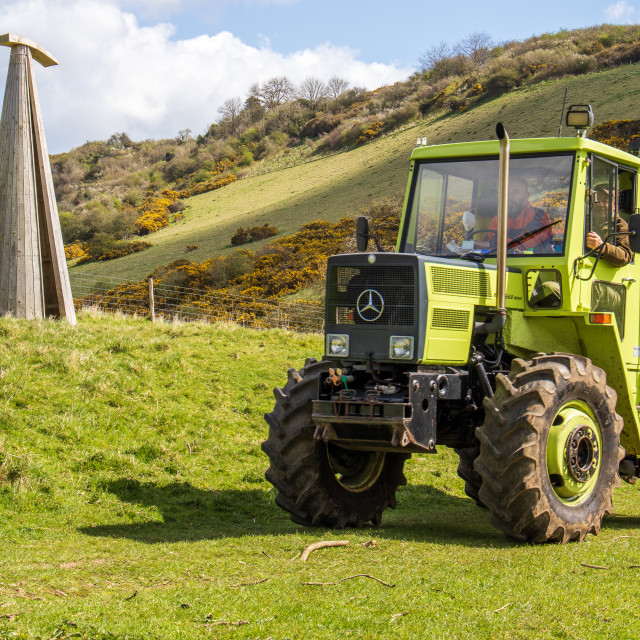 "The Les House Tractor Trundle 22" by Dorset Rural Photography - £5.00 "The Les House Tractor Trundle 22" stock image