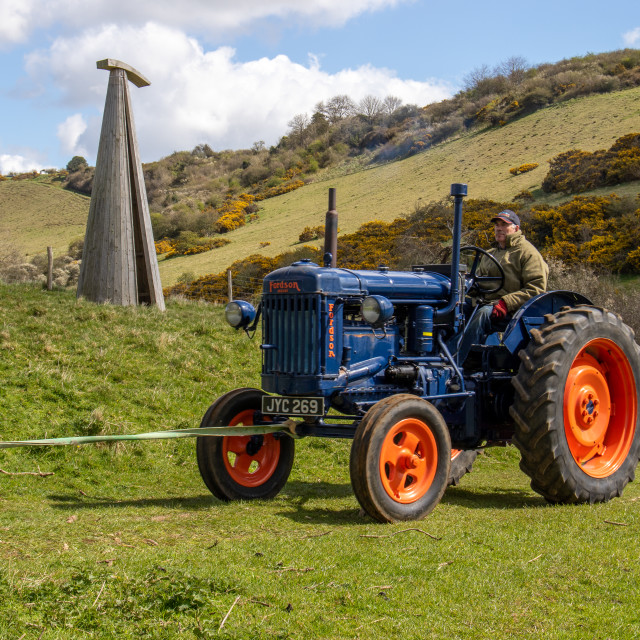 "The Les House Tractor Trundle 22" by Dorset Rural Photography - £5.00 "The Les House Tractor Trundle 22" stock image