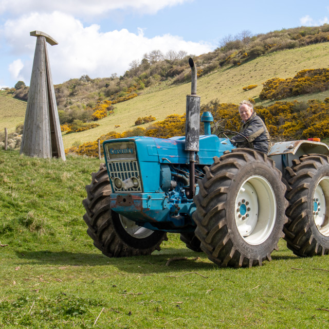 "The Les House Tractor Trundle 22" by Dorset Rural Photography - £5.00 "The Les House Tractor Trundle 22" stock image