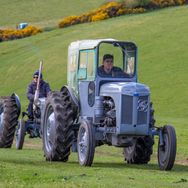 "The Les House Tractor Trundle 22" by Dorset Rural Photography - £5.00 "The Les House Tractor Trundle 22" stock image