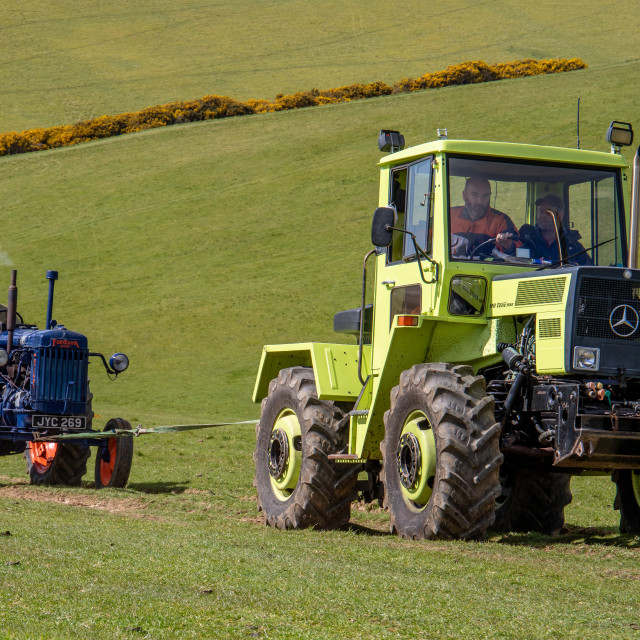 "The Les House Tractor Trundle 22" by Dorset Rural Photography - £5.00 "The Les House Tractor Trundle 22" stock image