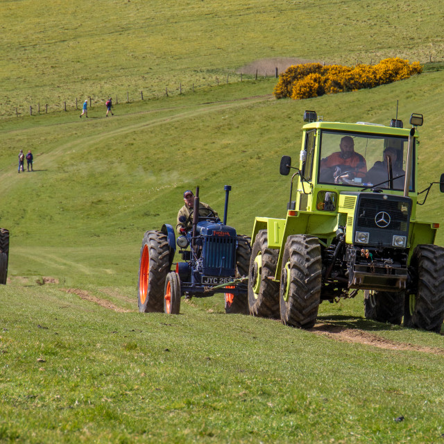 "The Les House Tractor Trundle 22" by Dorset Rural Photography - £5.00 "The Les House Tractor Trundle 22" stock image