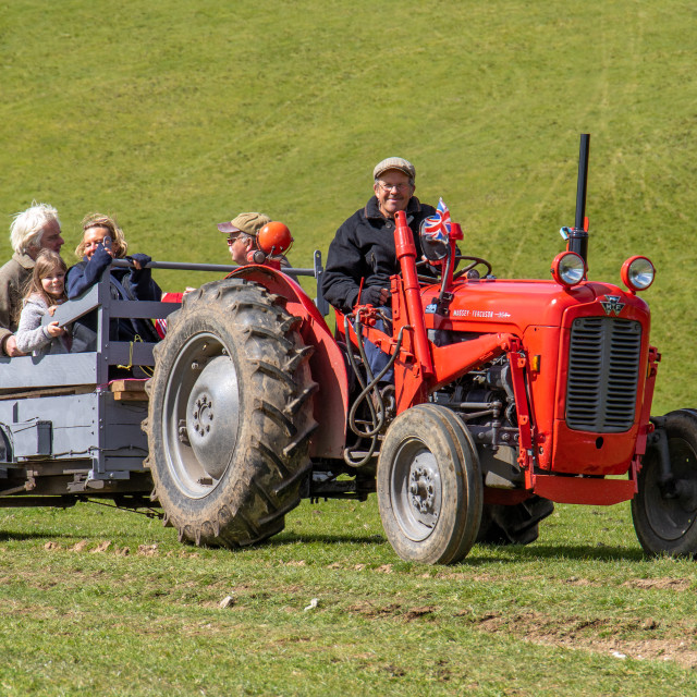 "The Les House Tractor Trundle 22" by Dorset Rural Photography - £5.00 "The Les House Tractor Trundle 22" stock image